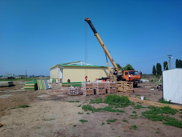 Construction of a dairy workshop in the Krasnodar Territory